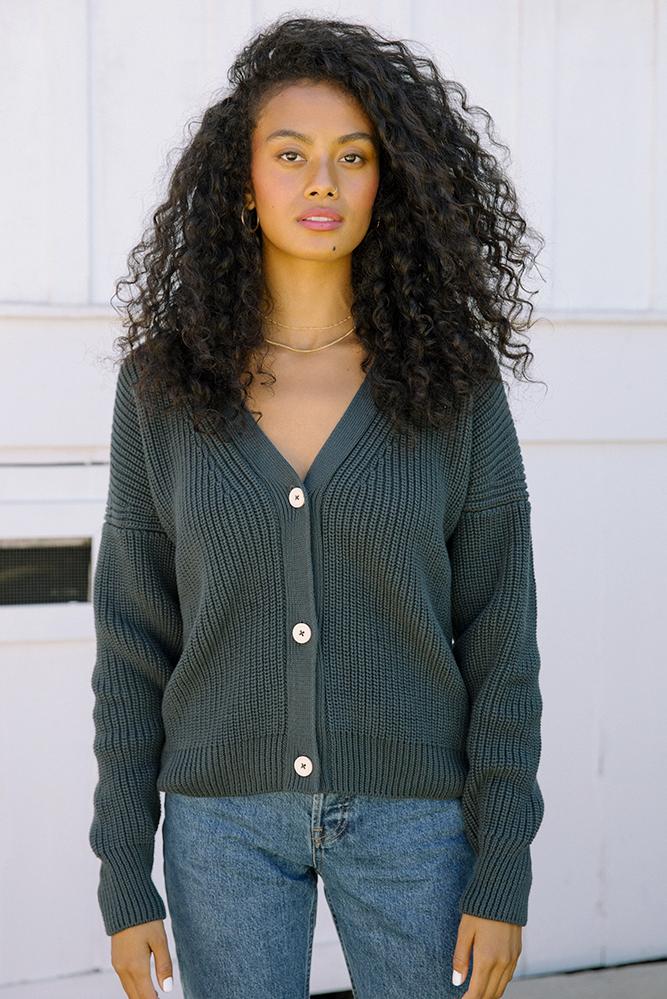 Shelter Cotton Cardigan Birch