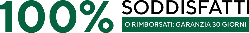 100% satisfaction, 30 day money back guarantee