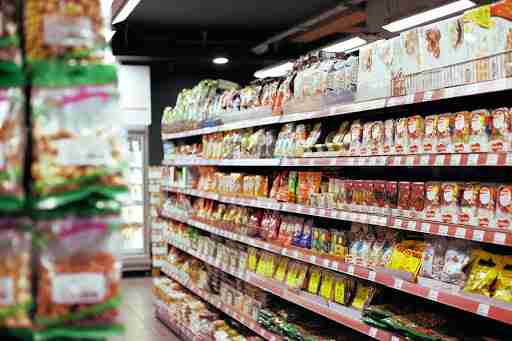 candy and sugar in the aisles of the grocery stores