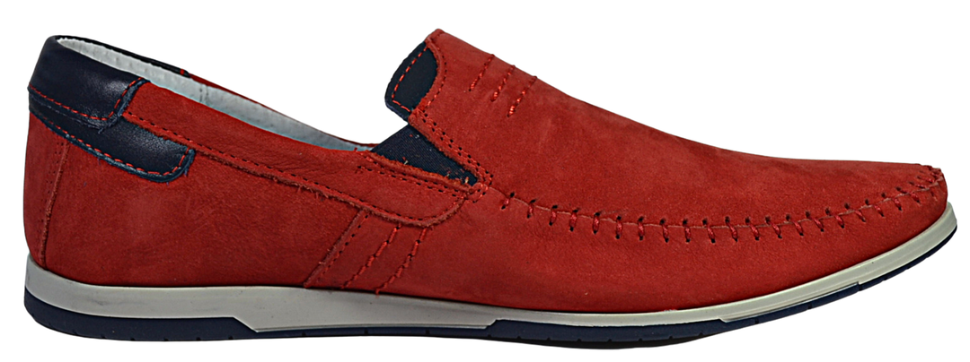 Sander - men's soft leather slip-on shoes - Reindeer Leather