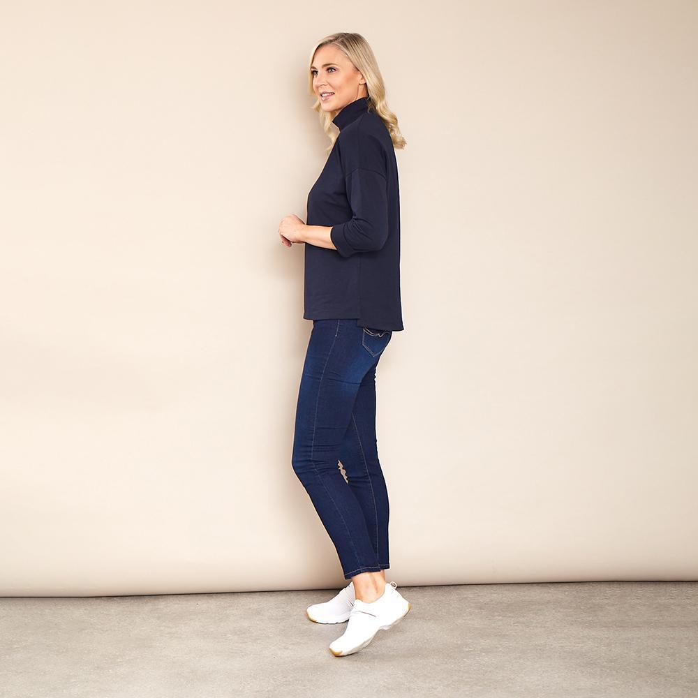 Gina Crew Neck (Navy)