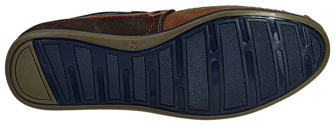 Damian - mens brown moccasin shoes - Reindeer Leather