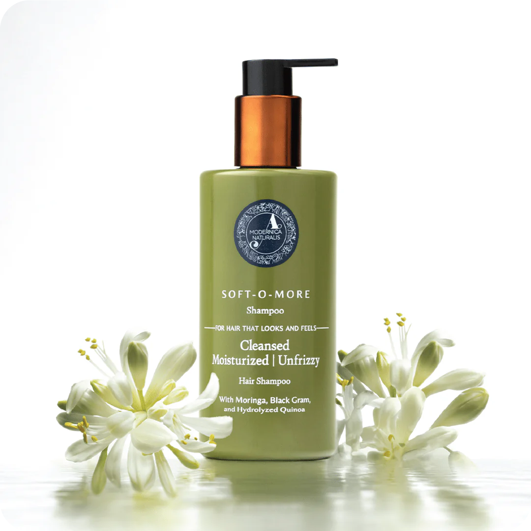 SOFT-O-MORE SHAMPOO with moringa flowers