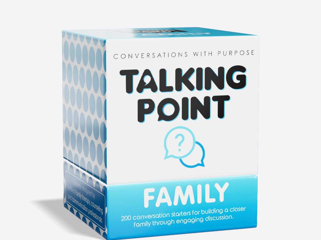 family pack conversation cards, talking point cards