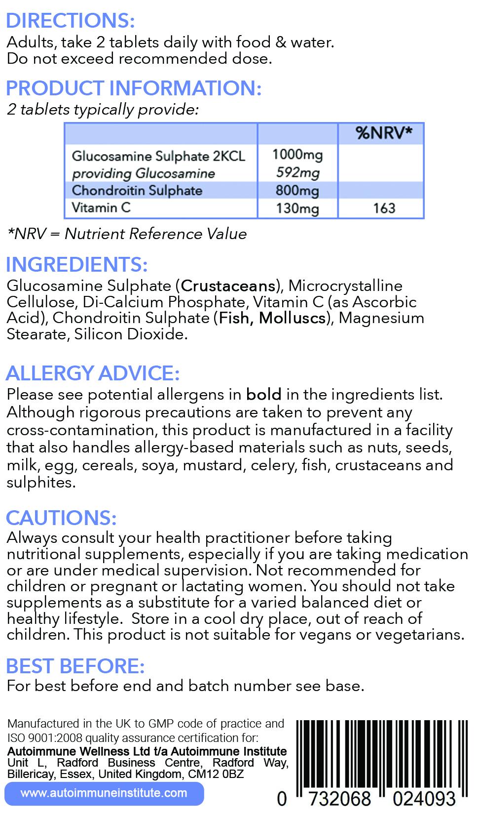 Advanced Glucosamine / Chondroitin Complex