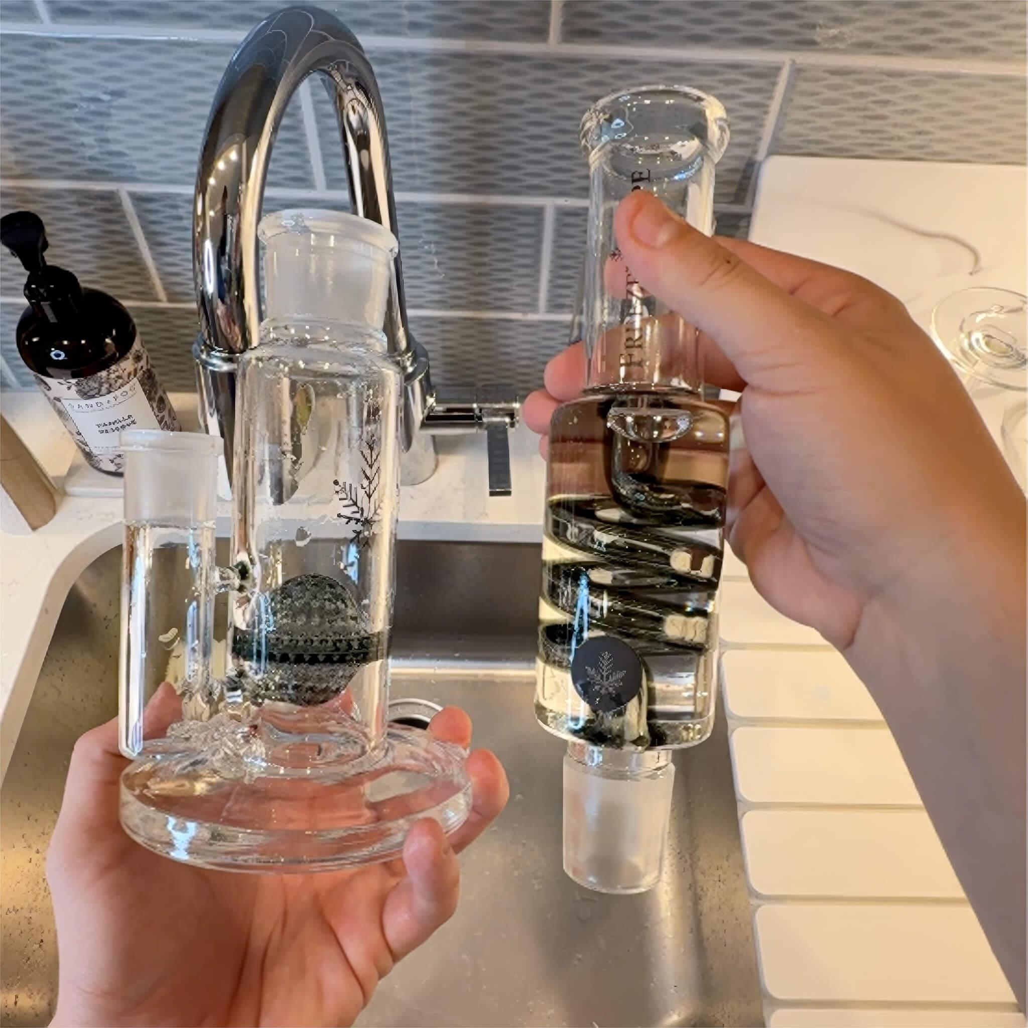 cleaning borosilicate glass bong