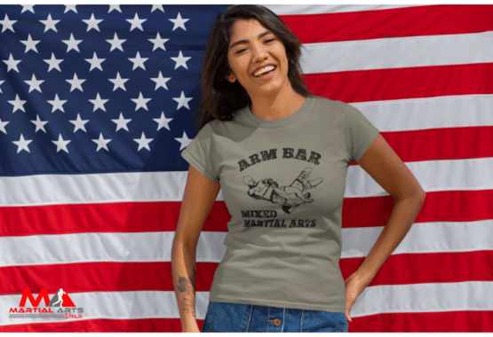 bjj shirt for women, mma t shirt, kickboxing t shirt, jiu jitsu t shirt, bjj t shirt, mma t shirt with arm bar, mma olive heather color t shirt, martial arts t shirt