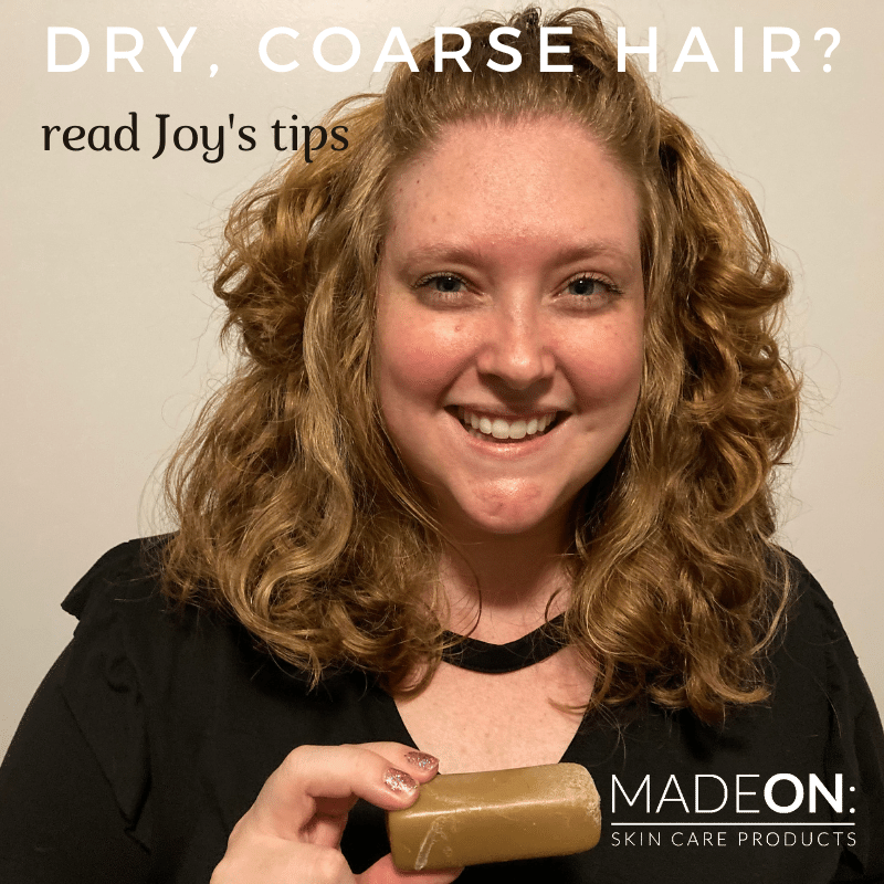 Joy gives a tip for dry, coarse hair MadeOn Skin Care