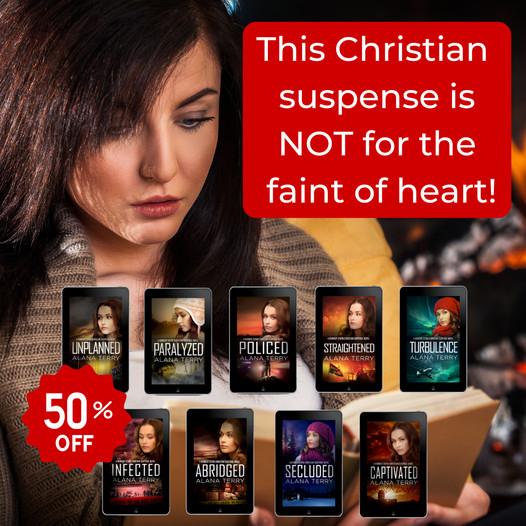 Image of woman reading: This Christian suspense is not for the faint of heart