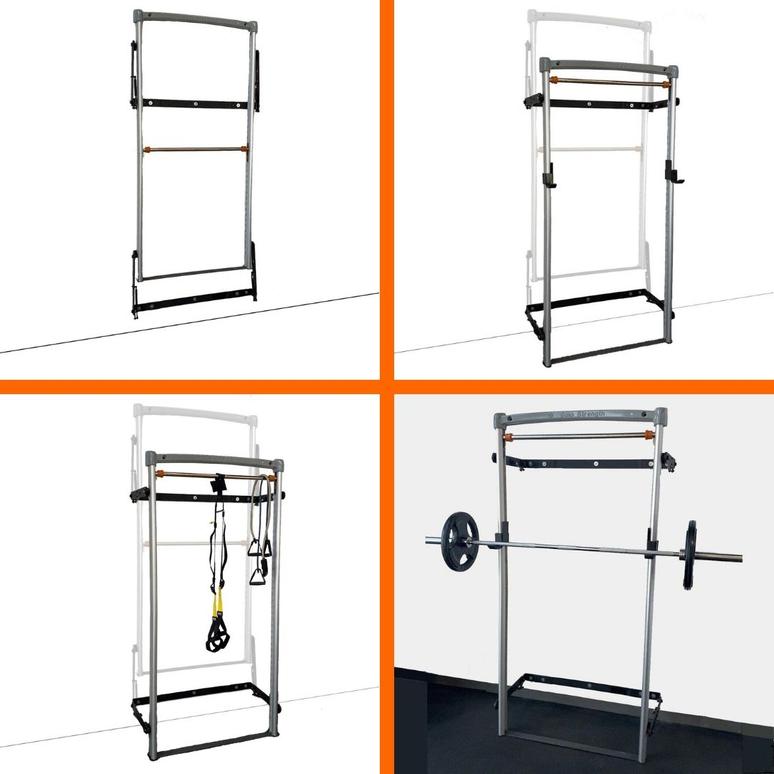 SOLOSTRENGTH® Wall Mounted Gym Folding Rack Training Station