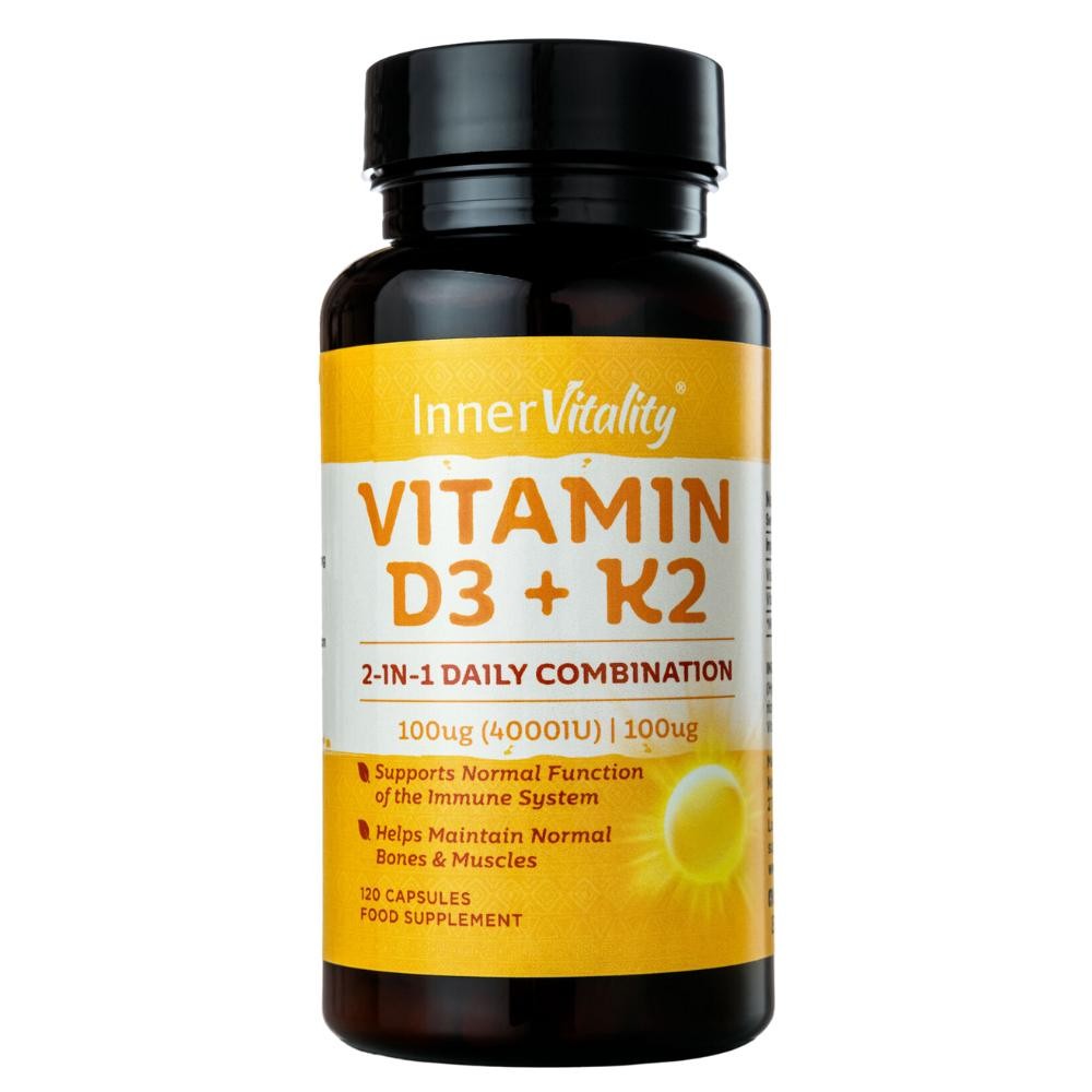 Vitamin D3 with K2 capsules Inner Vitality