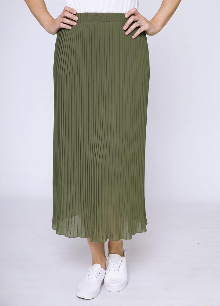 Long Pleat Skirt