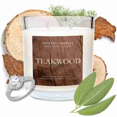 Teakwood candle