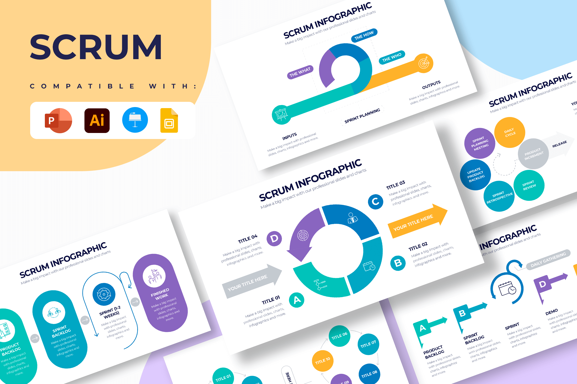 Summary PowerPoint Infographic Templates