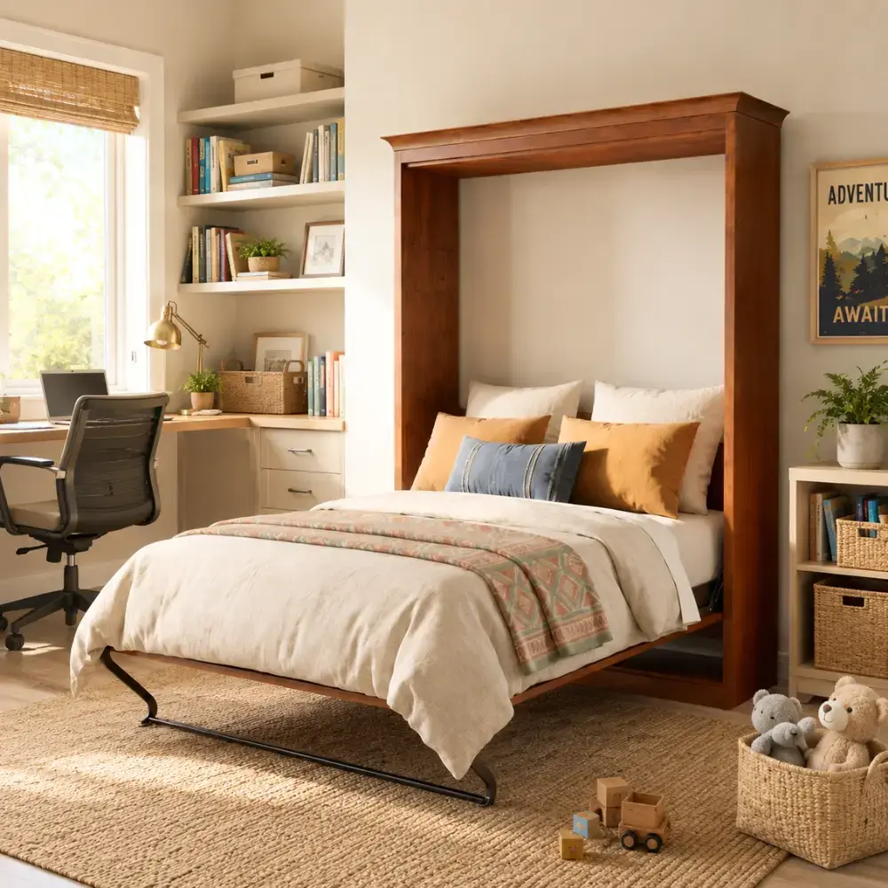 Carolina Wall Bed in Home Office