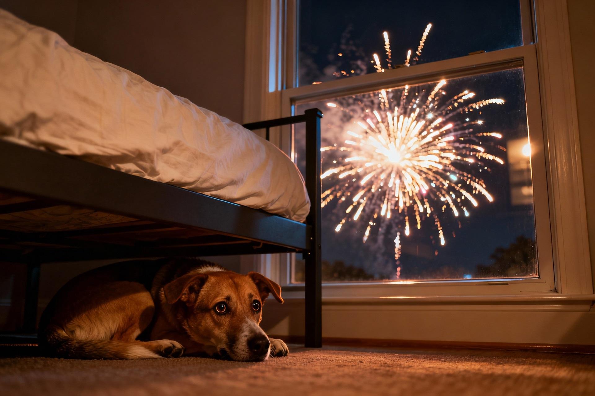 Dogs Scared of Fireworks