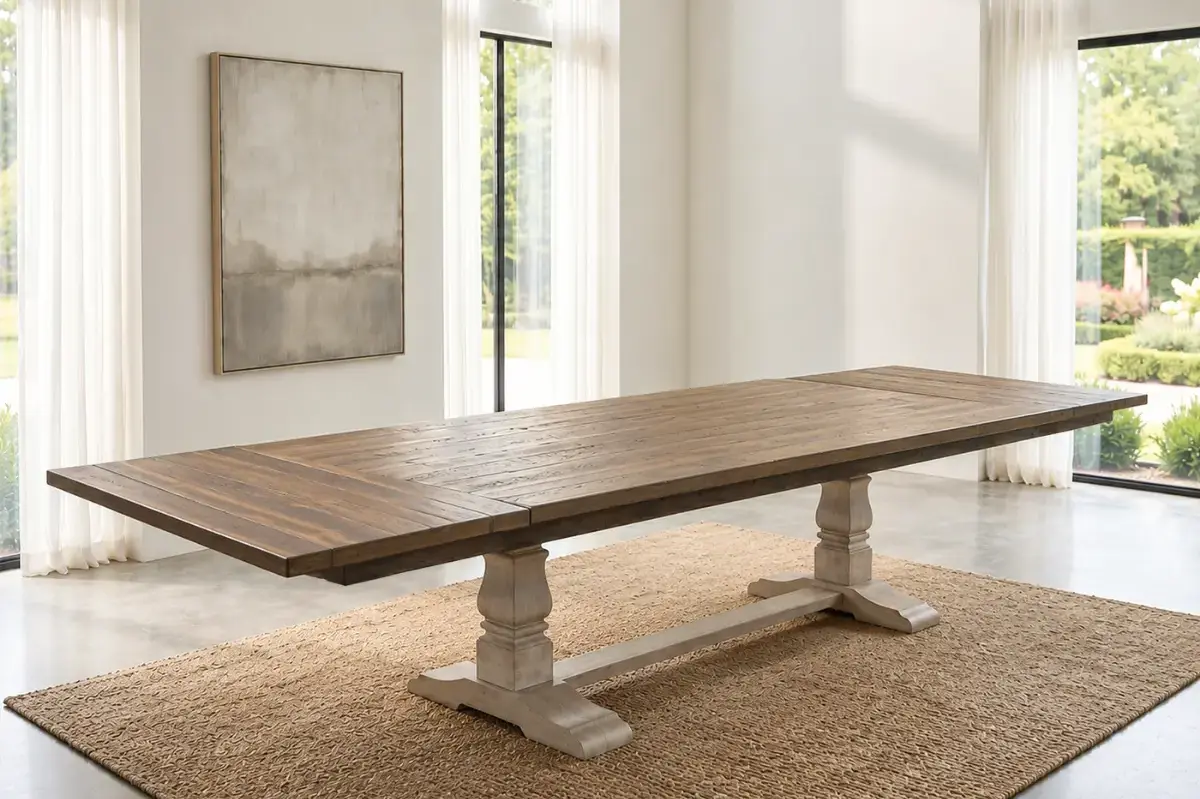 Avon Barnwood Table with End Extensions
