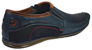Dru - Mens casual slip on loafers - Reindeer Leather