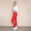Kylie Cotton Trousers (Red)