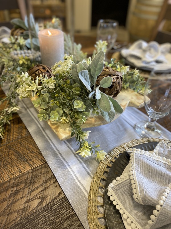 Spring Greenery for Tablescapes