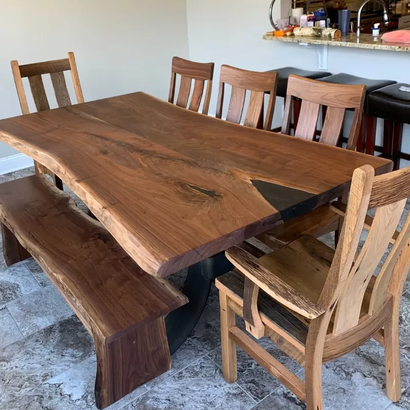 live edge dining table gallery