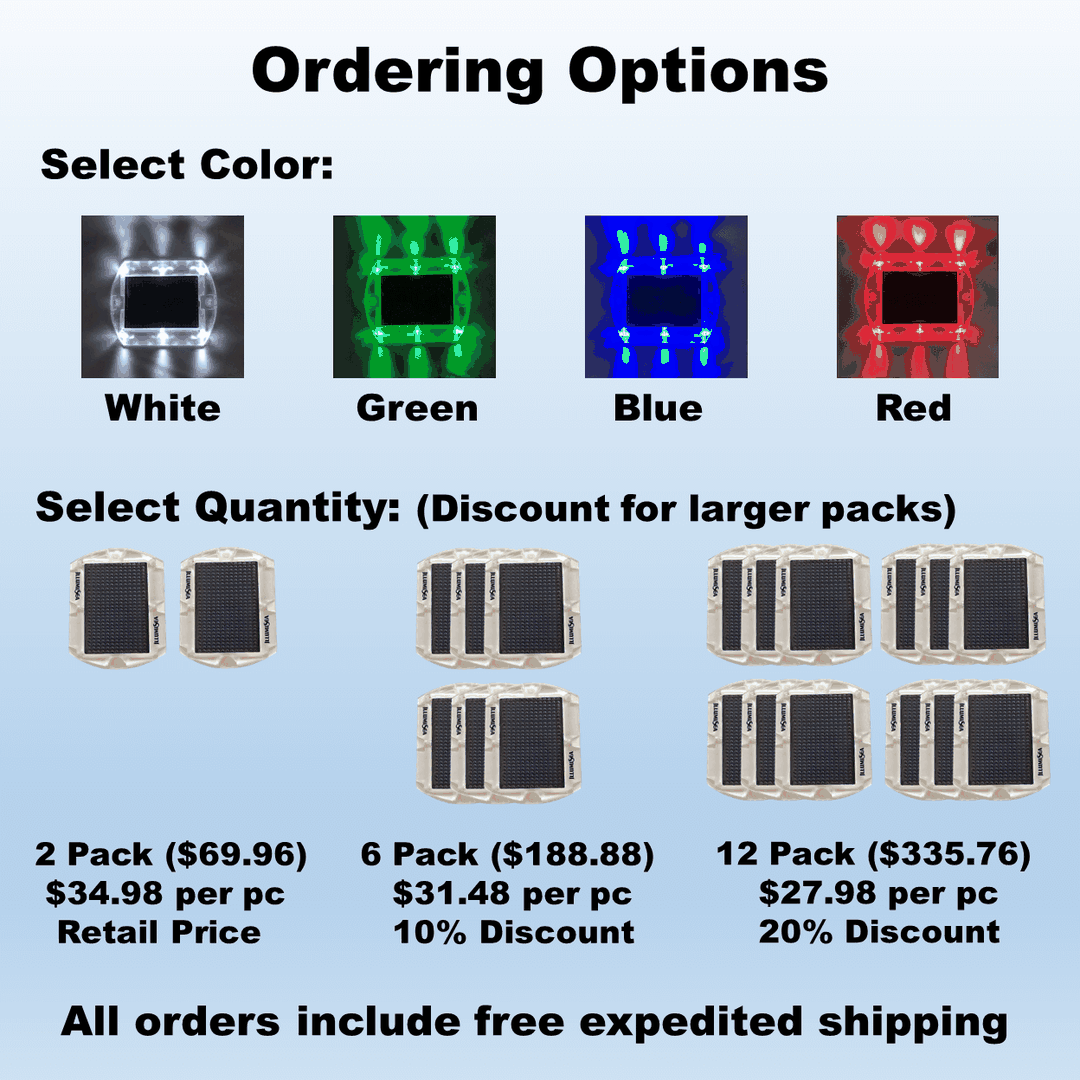 solar led colored deck lights