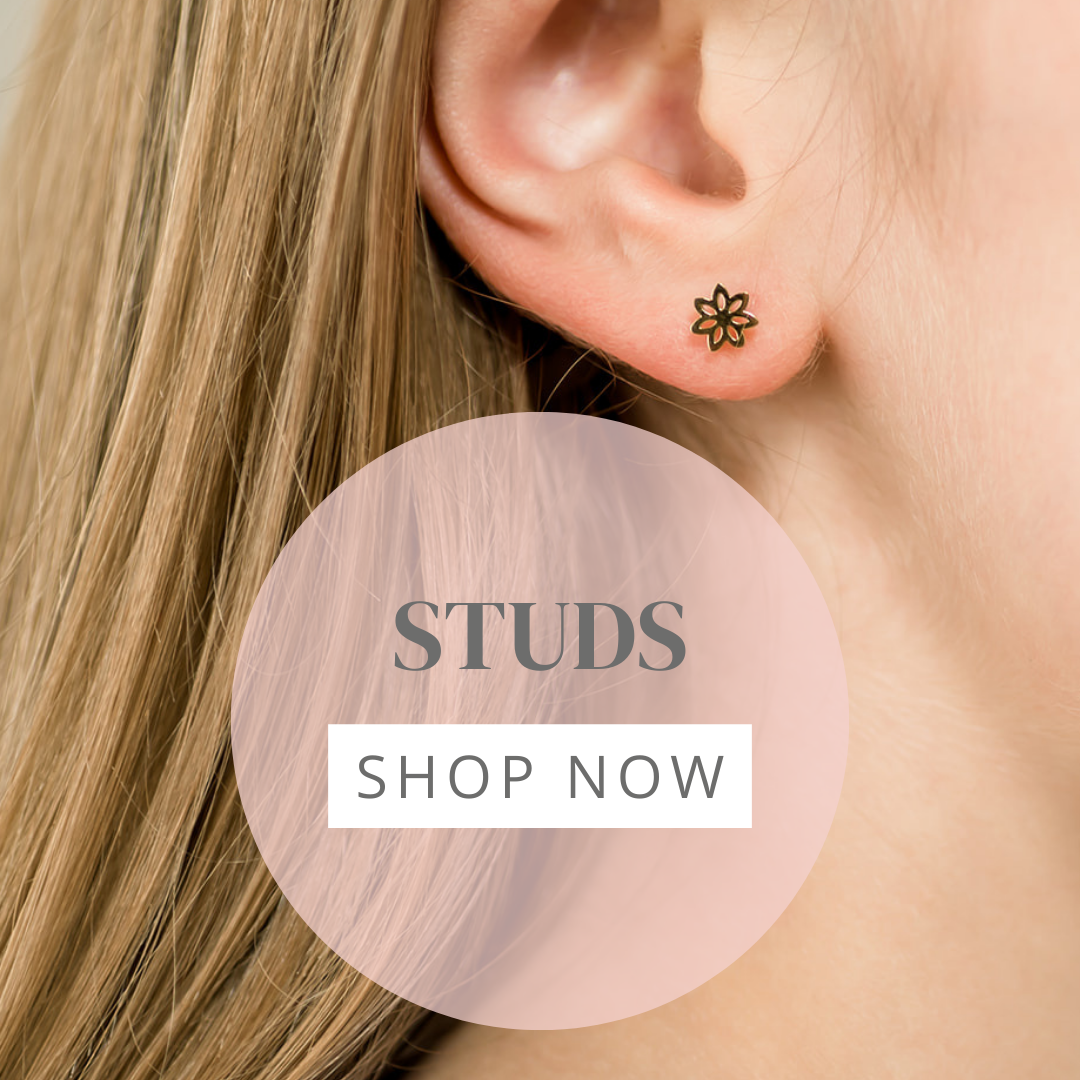 Shop our stainless steel, allergy safe stud earrings