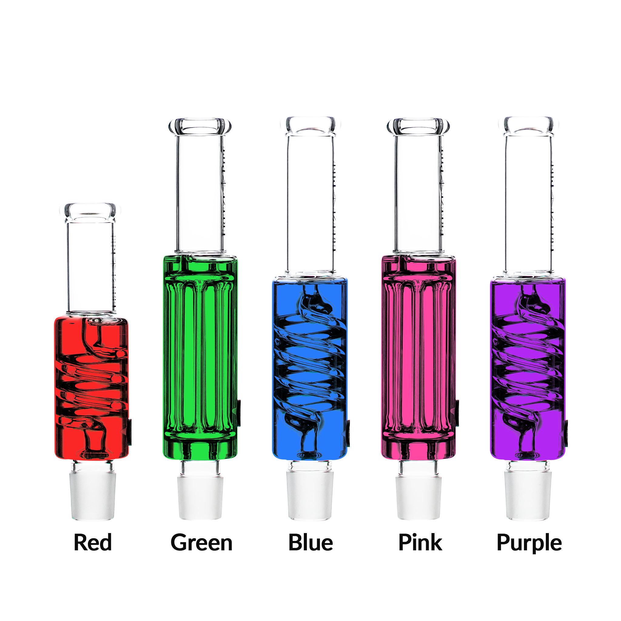 different colored glycerin coils