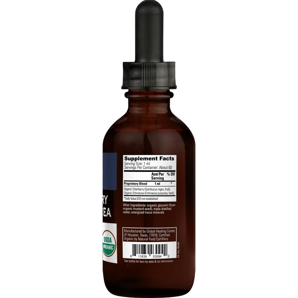 Global Healing Elderberry & Echinacea Supplement Facts