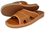 Jase - Mens Open toe flat slippers - Reindeer Leather