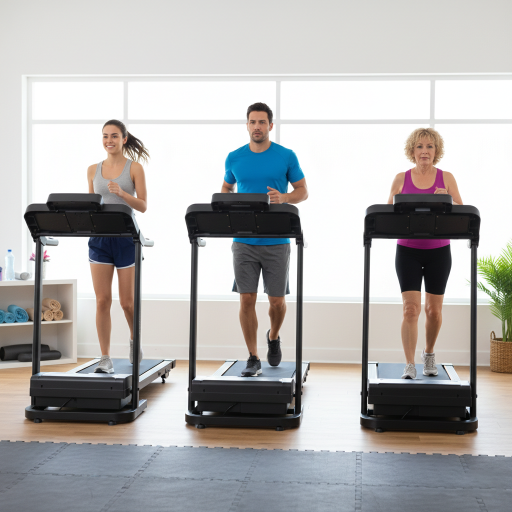 EVOLVE B1 Foldable Treadmill with 3 Level Manual Incline & Handle – Compact treadmills for home, Jogging & Running Machine