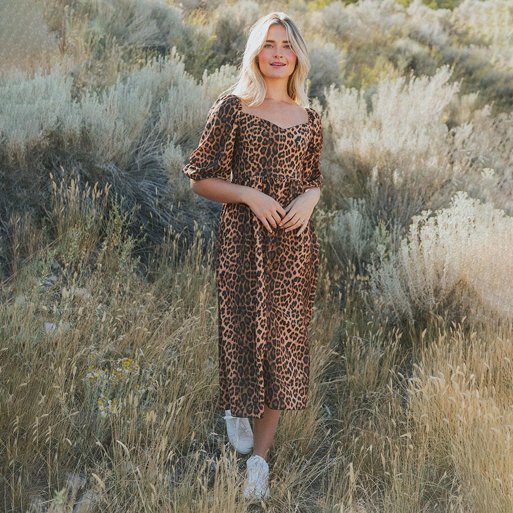 Kadie Leopard Dress (Classic)