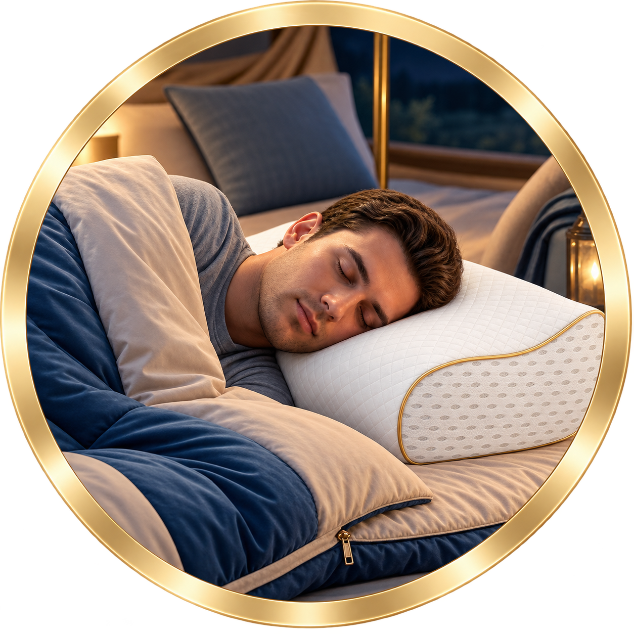 Royal Therapy 3-Layer Travel Memory Foam Pillow