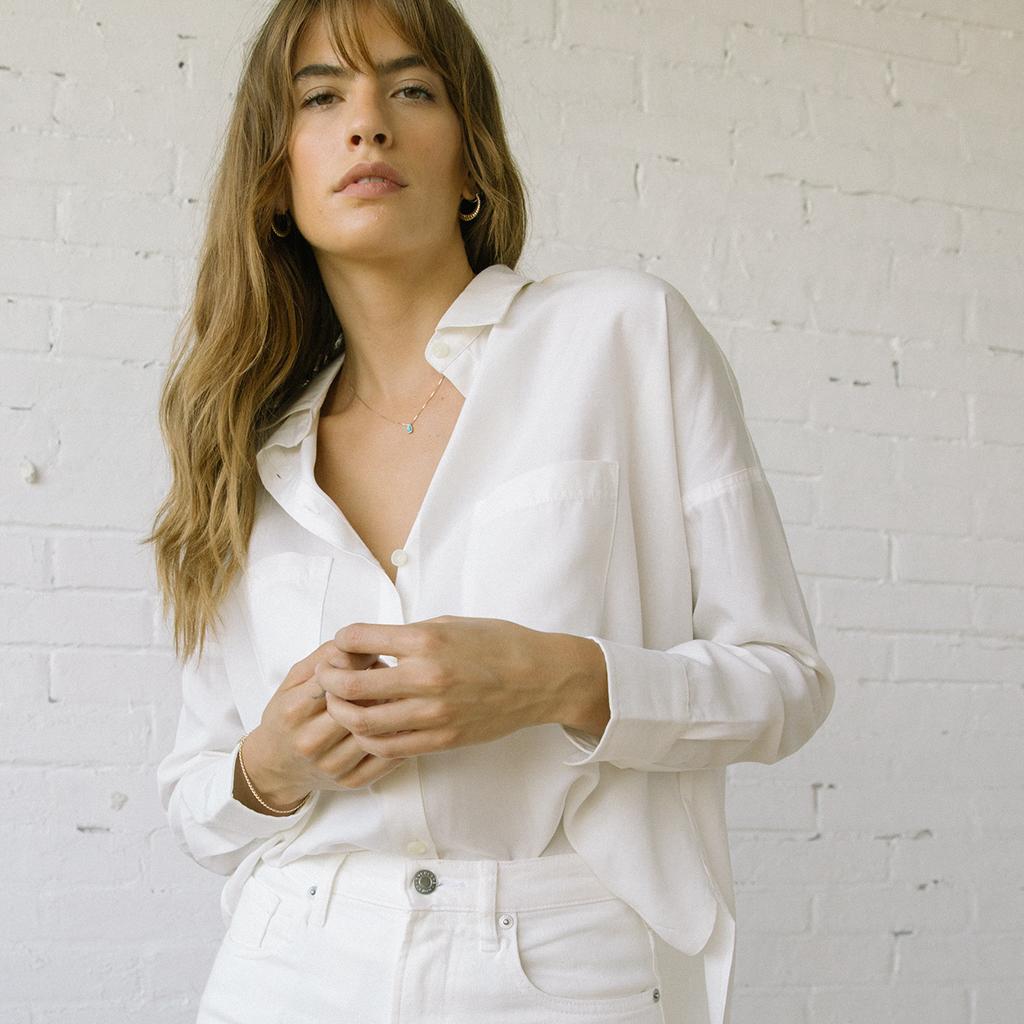 Box Top Long Sleeve Salt