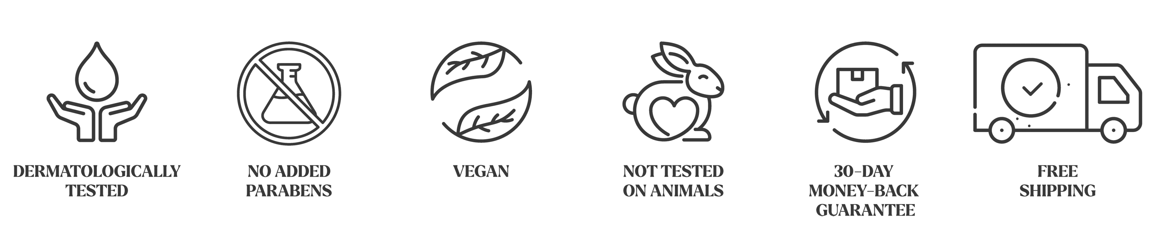 Dermatologically tested, no added parabens, vegan 4