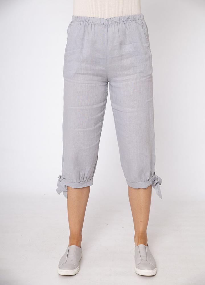 Ankle Tie Linen Trouser