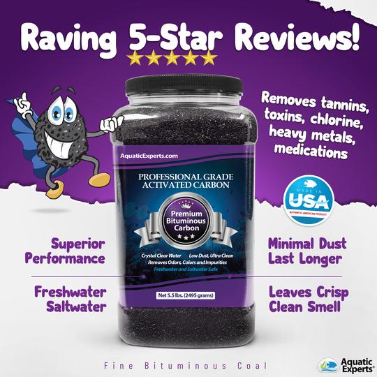 Premium Activated Carbon Aquarium Filter Charcoal Media Removes Od Aquatic Experts