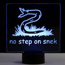 No Step on Snek LED Sign