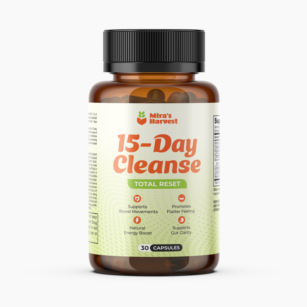 Mira’s Harvest 15-Day Gut Cleanse – Premium Herbal Detox Formula