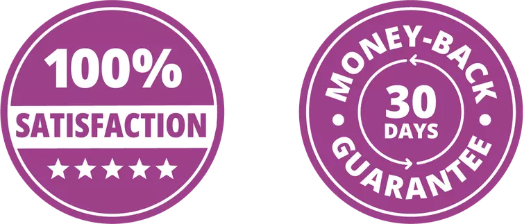 100% satisfaction | 30 days money back guarantee mobile 1