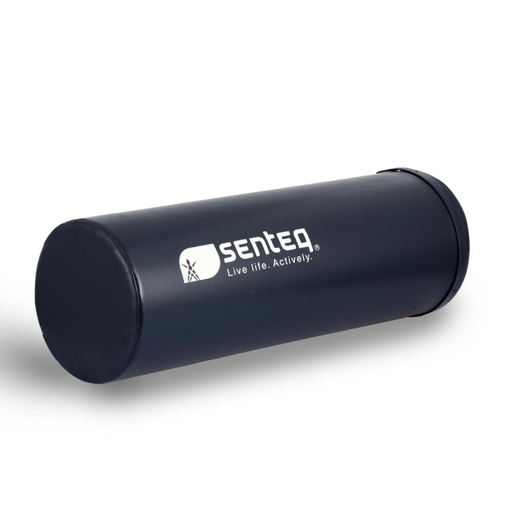 SENTEQ 18" Leather Foam Roller therapeutic exercises water resistant PVC leather material Stretchpole Straightening workout