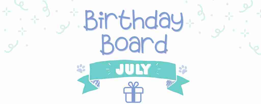 Wüfers Birthday Board July 2020