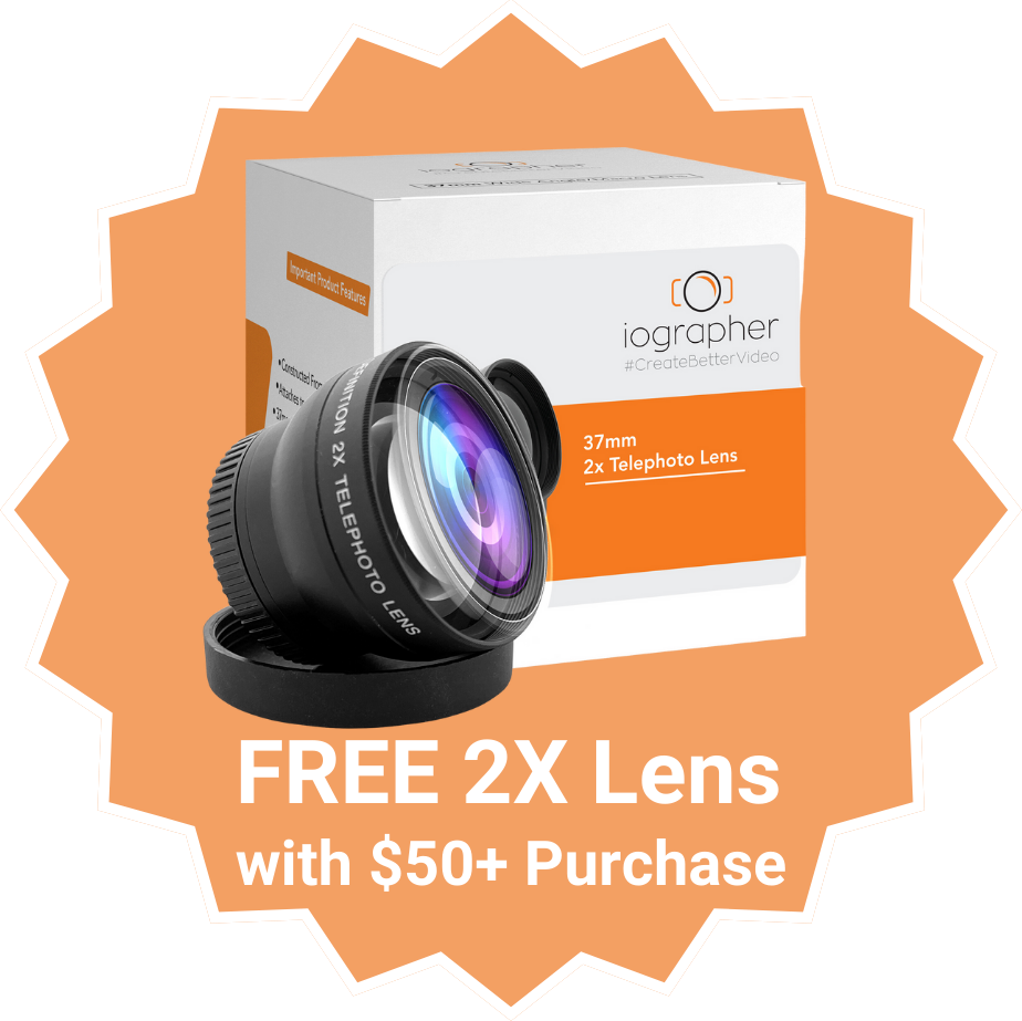 Free 2X Telephoto Lens with $50 or more purchase
