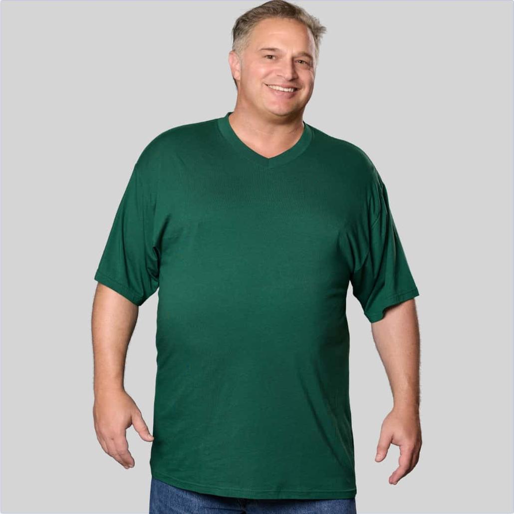 1XLT-4XLT Tall Men V-Neck Bamboo T-Shirts