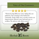 Voice of our customers with 5 stars and a picture of saw palmetto berries. The review says " Noticed a big defference since taking this saw palmeto. Not running to the bathroom constantly. Took a little over a week to notice an improvement. Doesn't taste bad and easy to swallow. No adverse side effects noted."