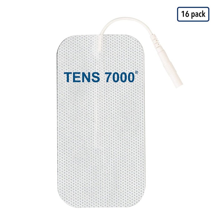 Official TENS 7000 Electrode Pads - 2" x 4" - 16 Count