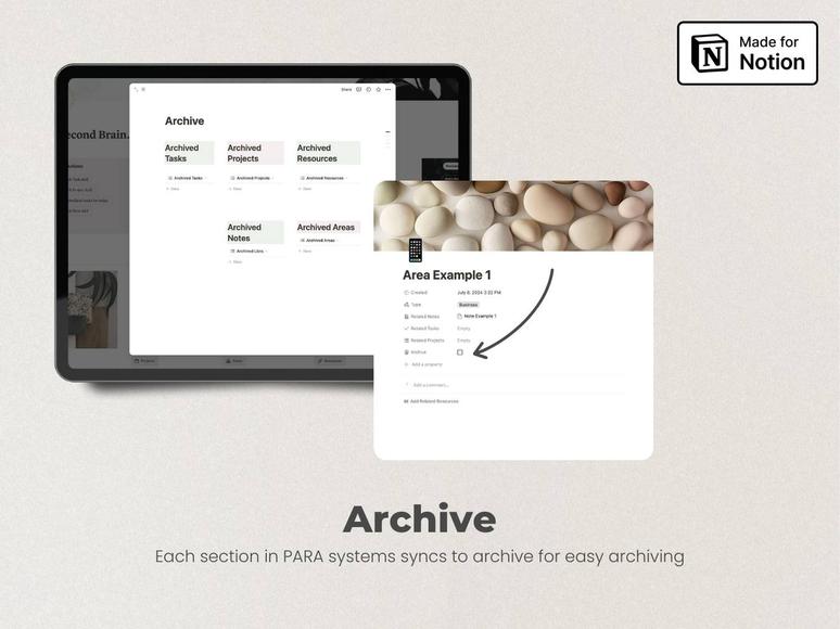 Second Brain Notion Template - Notion Dashboard + All-In-One Life Orga ...