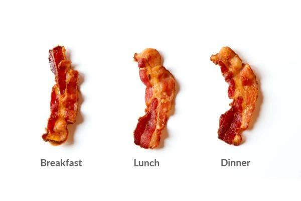 Crispy Bacon Strips Breakfast Lunch Dinner
