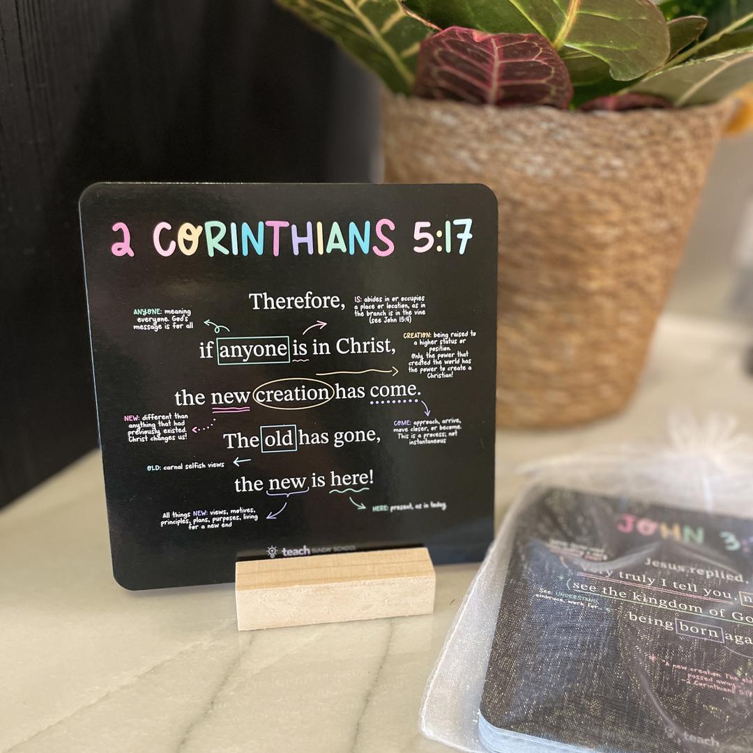 52 Scripture Cards™ [Includes Organza Pouch, Wooden Stand] + FREE SHIPPING