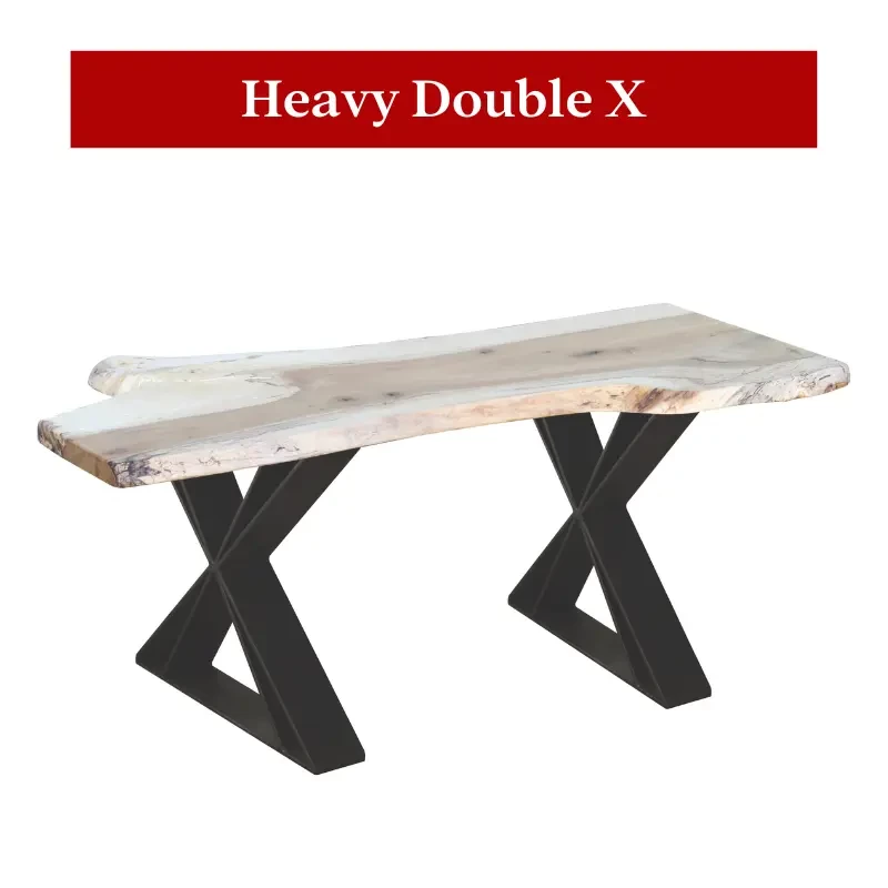 Heavy Double X Steel Base for Table